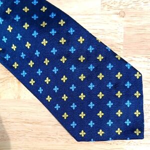 Men's Blue and Yellow Patterned Tie from Brooks Brothers